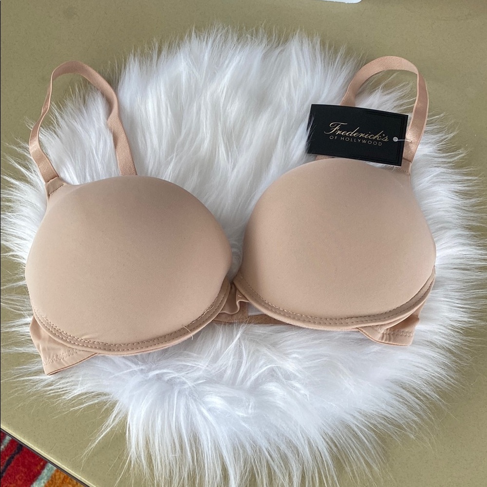 NWT Frederick's of Hollywood Krystal micro push up bra size 32D color late